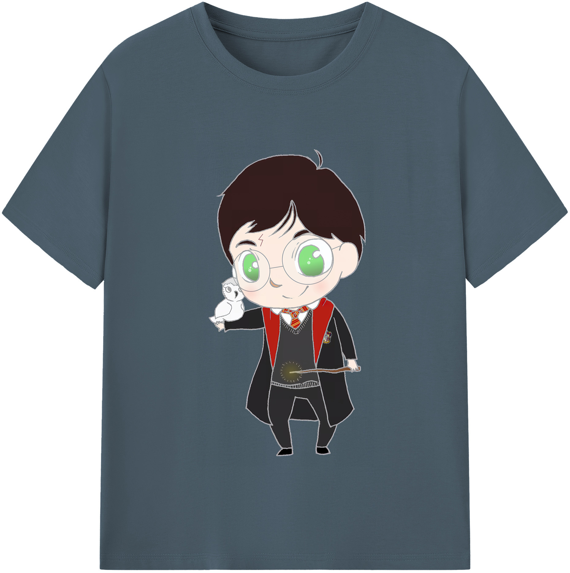 （画像用） Harry Potter ハリー・ポッターシリーズ 綿100％半袖Tシャツ（フロントプリント）
